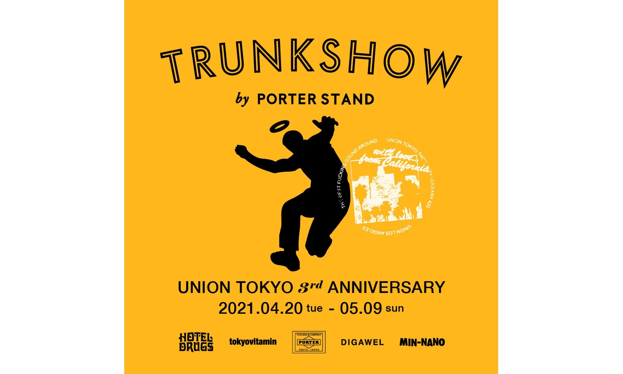 UNION TOKYO 3rd ANNIVERSARY TRUNK SHOW」by PORTER STAND