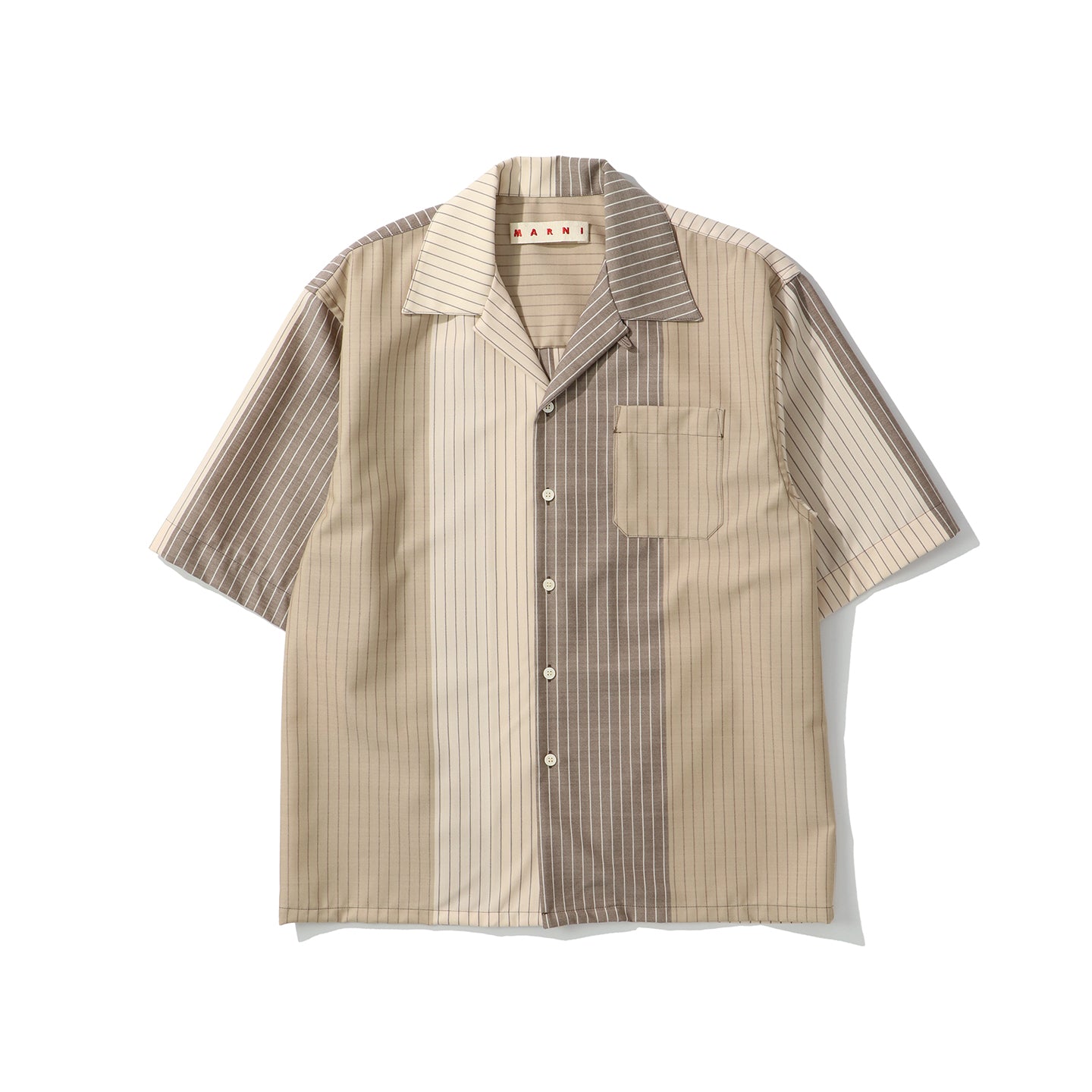 MARNI(マルニ)｜DEGRADE' STRIPE WOOL S/S SHIRTS(デグレイド 