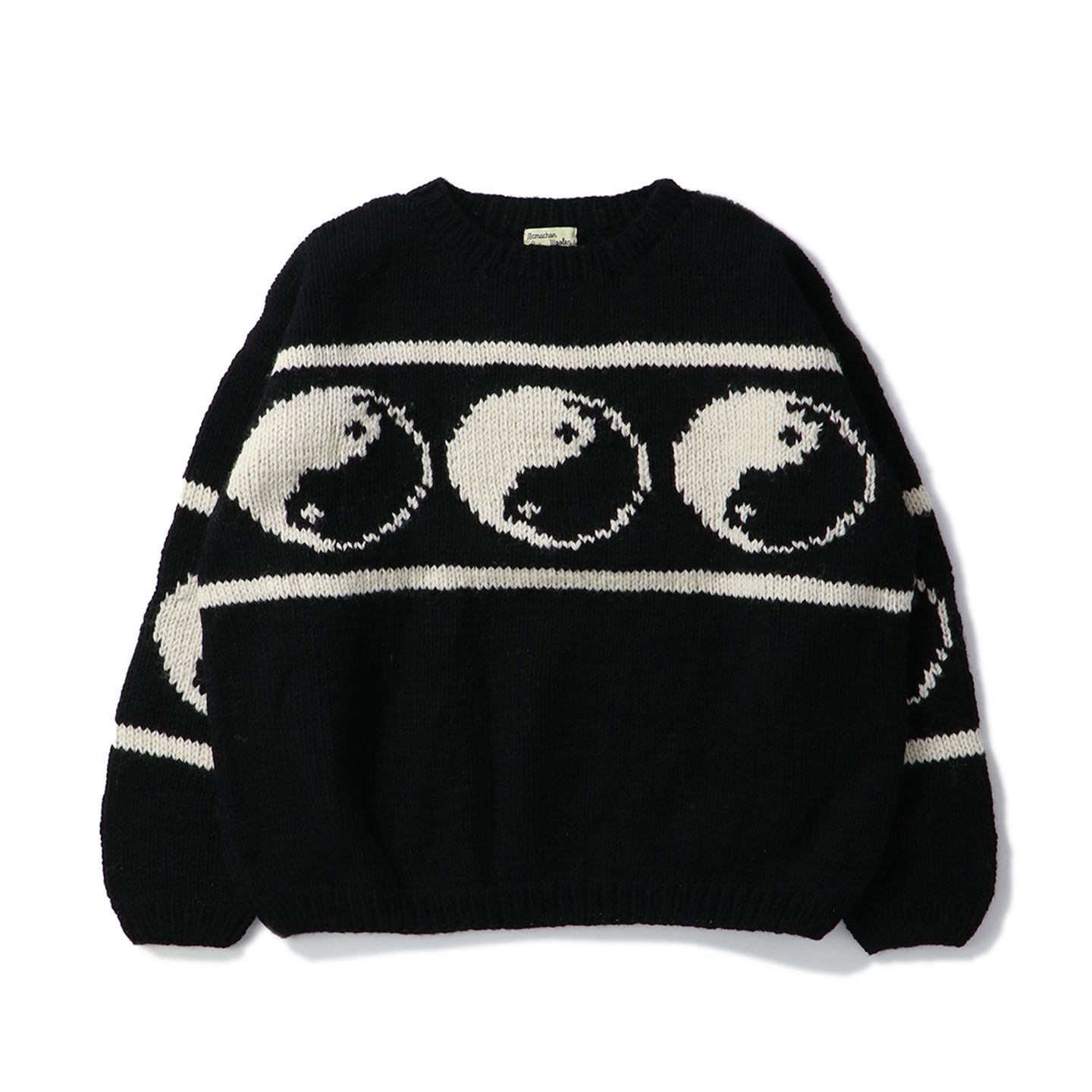 MacMahon Knitting Mills(マクマホン ニッティング ミルズ)｜Crew Neck Knit-Line  Yin&Yang(クルーネックニットラインインヤン)｜【公式通販 UNION TOKYO】｜ユニオントーキョー