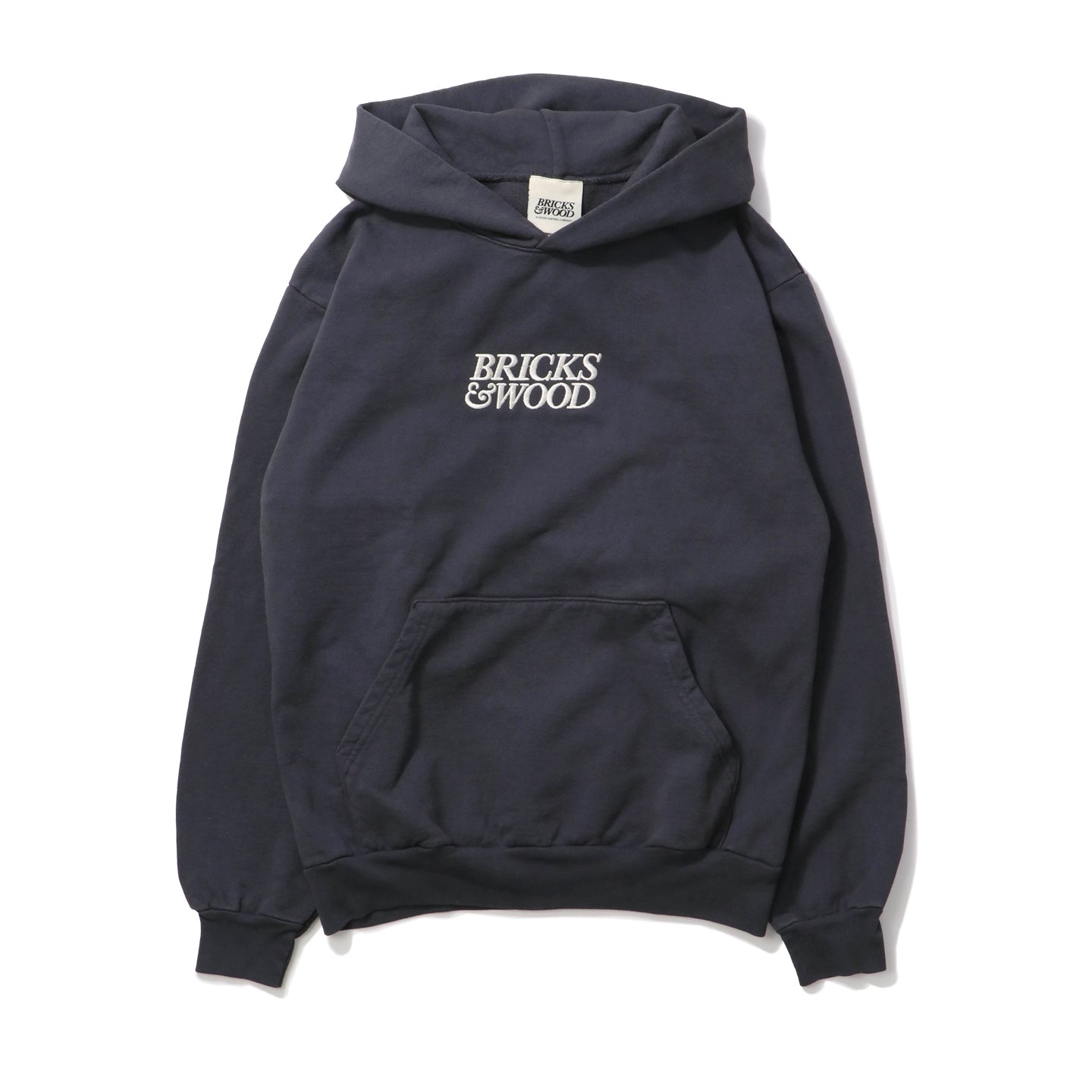 BRICKS & WOOD(ブリックスアンドウッド)｜LOGO HOODIE MIDNIGHT(ロゴ