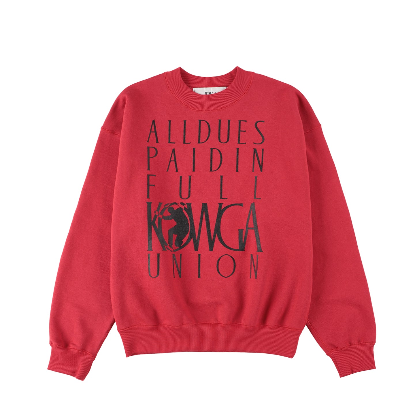 KOWGA(コウガ)｜ALL DUES PAID IN FULL CREWNECK SWEAT(オールデューズ