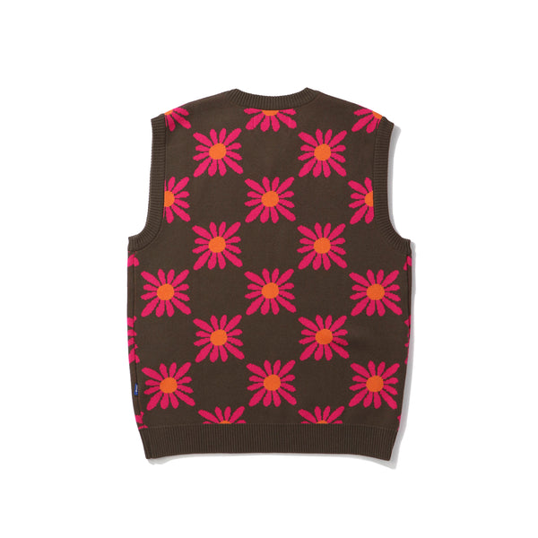 AWAKE NY(アウェイクニューヨーク)｜CHECKERED FLORAL SWEATER VEST(チェッカードフローラルセーターベスト)｜【公式通販 UNION TOKYO】｜ユニオントーキョー