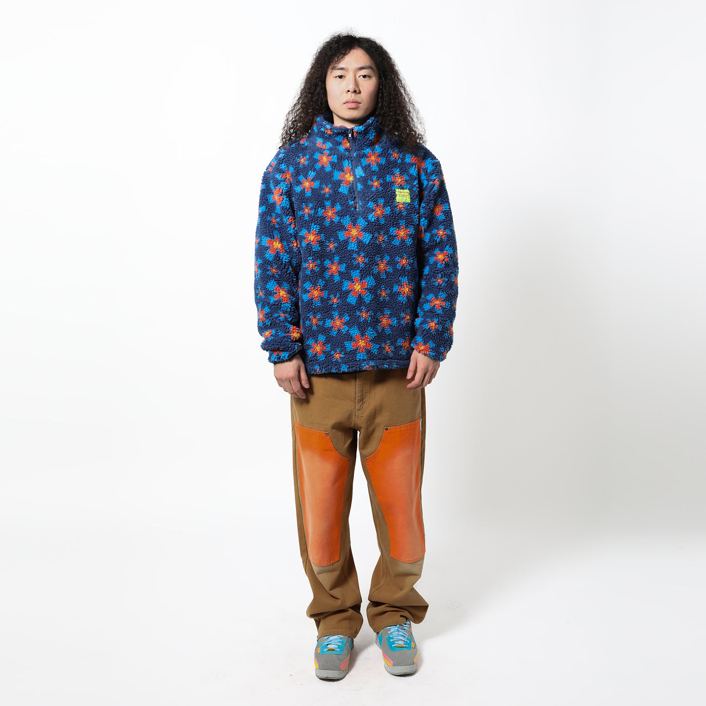 SUPERVSN STUDIOS(スーパーヴィジョンステゥディオス)｜STARBURST SHERPA PRINT 1/4  ZIP(スターバーストシェプラプリント1/4ジップ)｜【公式通販 UNION TOKYO】｜ユニオントーキョー