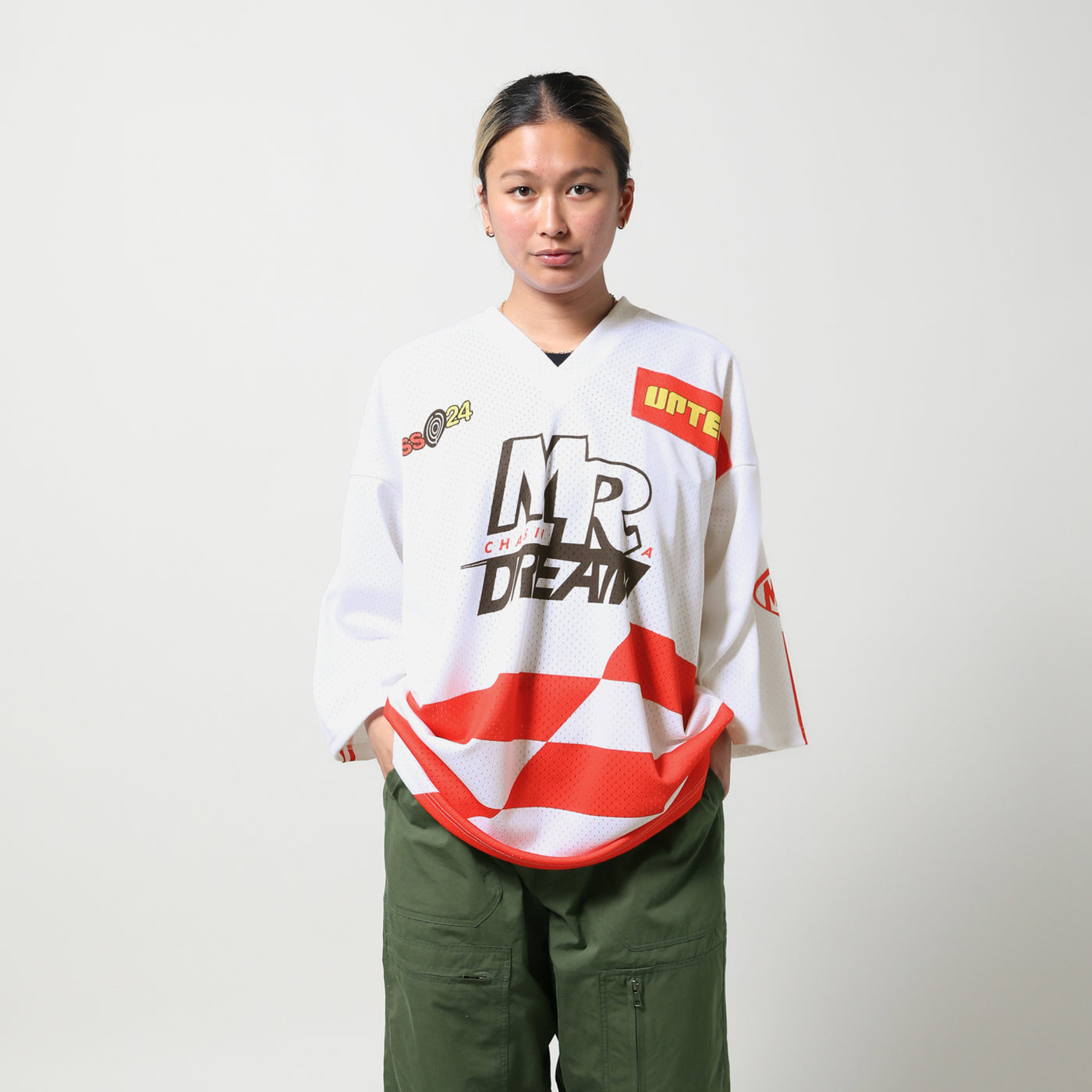 MARTINE ROSE(マーティンローズ)｜OVERSIZED FOOTBALL TOP(オーバーサイズフットボールトップ)｜【公式通販 UNION  TOKYO】｜ユニオントーキョー