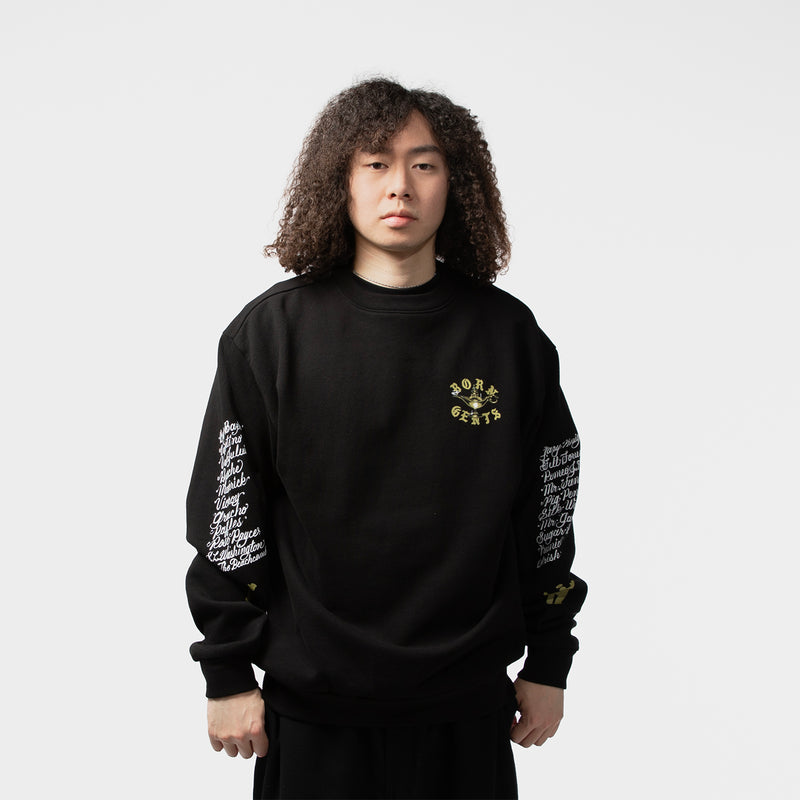 BORN X RAISED(ボーンレイズド)｜BORN X RAISED + UNION GENTS OF DESIRE RULES CREWNECK(ボーンレイズドユニオンジェンツオブデザイアールールズクルーネック)｜【公式通販 UNION TOKYO】｜ユニオントーキョー