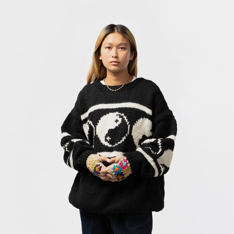 MacMahon Knitting Mills(マクマホン ニッティング ミルズ)｜Crew Neck Knit-Line Yin&Yang(クルーネックニットラインインヤン)｜【公式通販 UNION TOKYO】｜ユニオントーキョー