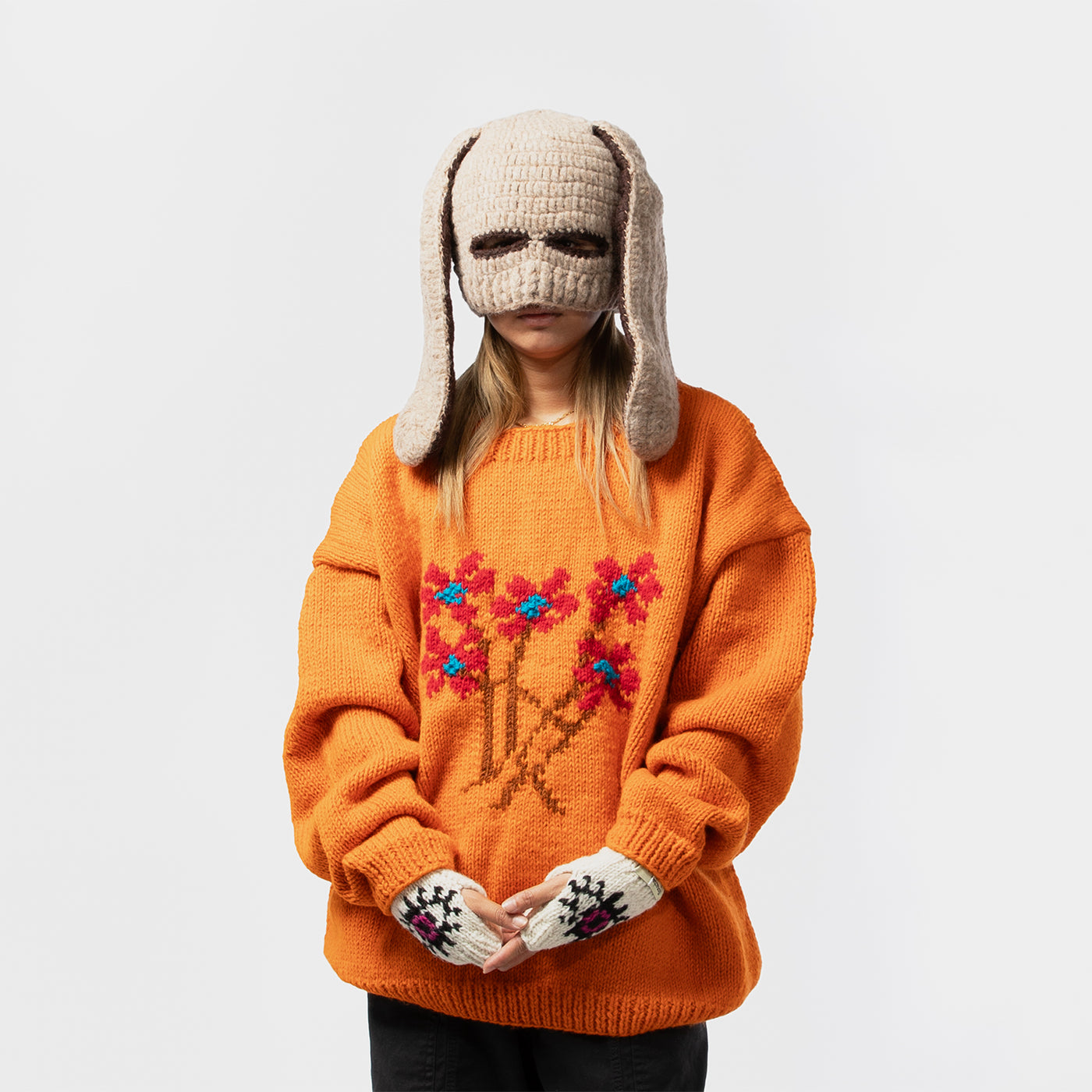 MacMahon Knitting Mills(マクマホン ニッティング ミルズ)｜Crew Neck Knit-5Flowers(クルーネックニット5フラワーズ)｜【公式通販  UNION TOKYO】｜ユニオントーキョー