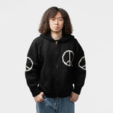 Peace Sign Zip Parka UNION