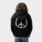 Peace Sign Zip Parka UNION