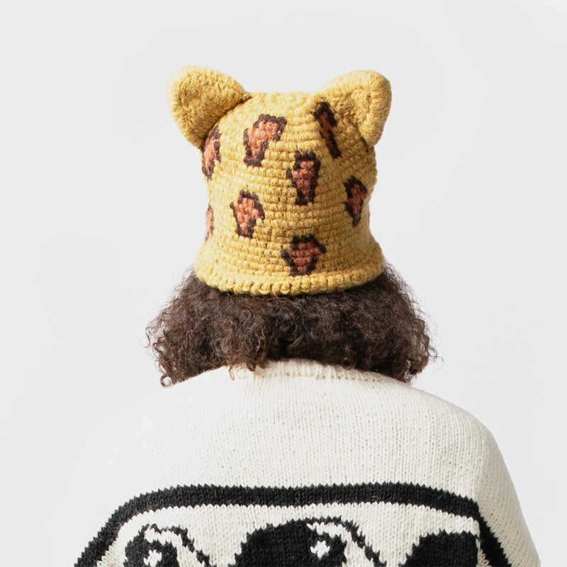 MacMahon Knitting Mills(マクマホン ニッティング ミルズ)｜Knit Beanie-Leopard(ニット ビーニーレオパード)｜【公式