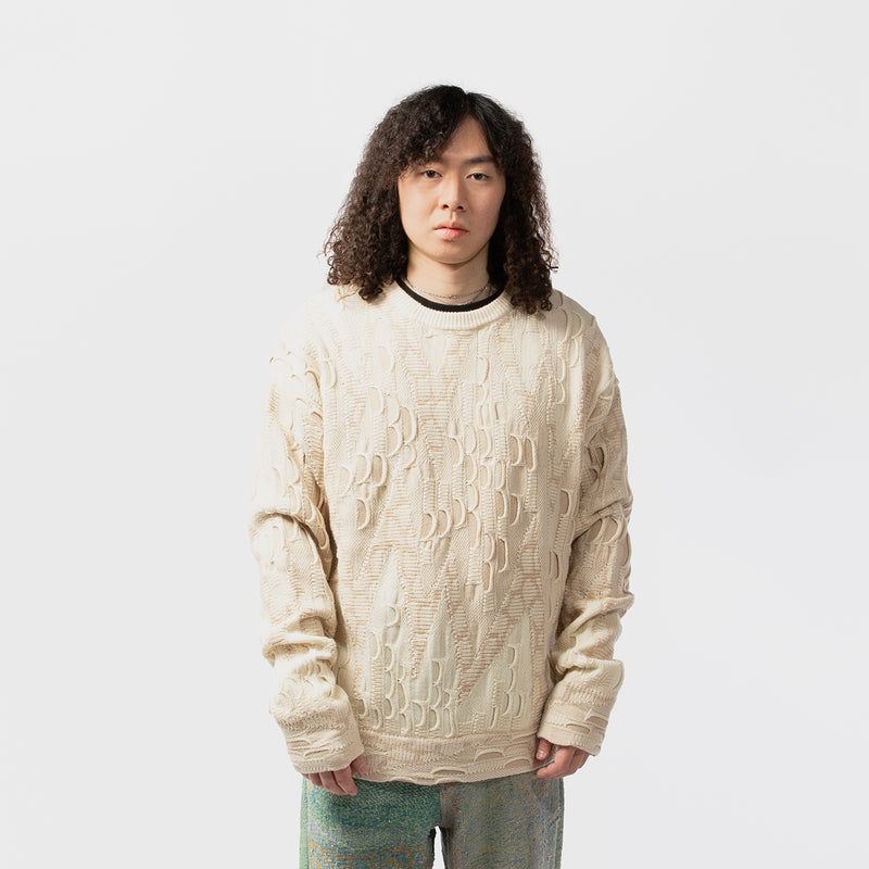 FAF(エフエーエフ)｜3D KNIT CREWNECK(3Dニットクルーネック)｜【公式通販 UNION TOKYO】｜ユニオントーキョー