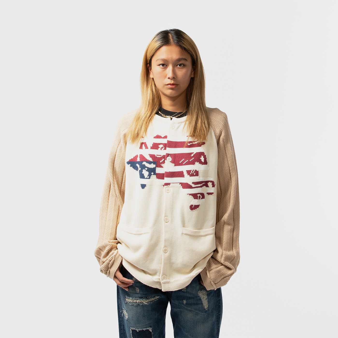 FAF(エフエーエフ)｜ANGEL RAGLAN KNIT CARDIGAN(エンジェルラグランニットカーディガン)｜【公式通販 UNION  TOKYO】｜ユニオントーキョー