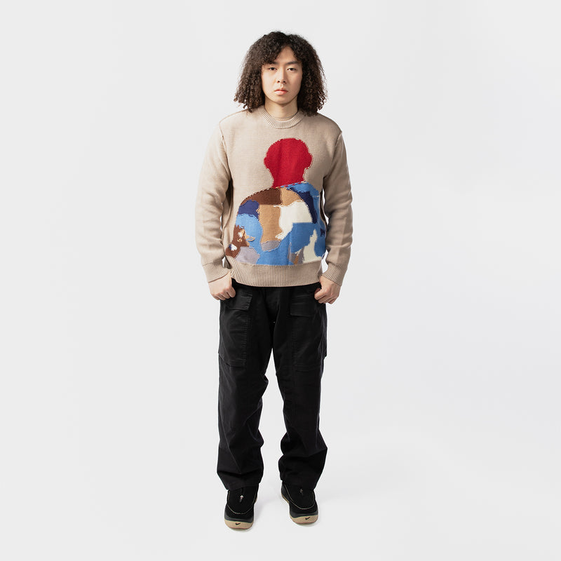 KidSuper(キッドスーパー)｜Reverse intarsia Knit Figure Sweater(リバースインタージアニットフィギュアセーター)｜【公式通販 UNION TOKYO】｜ユニオントーキョー