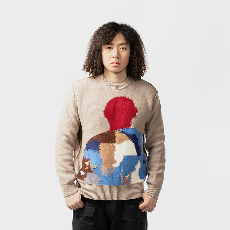 KidSuper(キッドスーパー)｜Reverse intarsia Knit Figure Sweater(リバースインタージアニットフィギュアセーター)｜【公式通販 UNION TOKYO】｜ユニオントーキョー