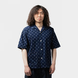 Cabana Shirt - 6oz Printed Indigo Kasuri