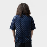 Cabana Shirt - 6oz Printed Indigo Kasuri