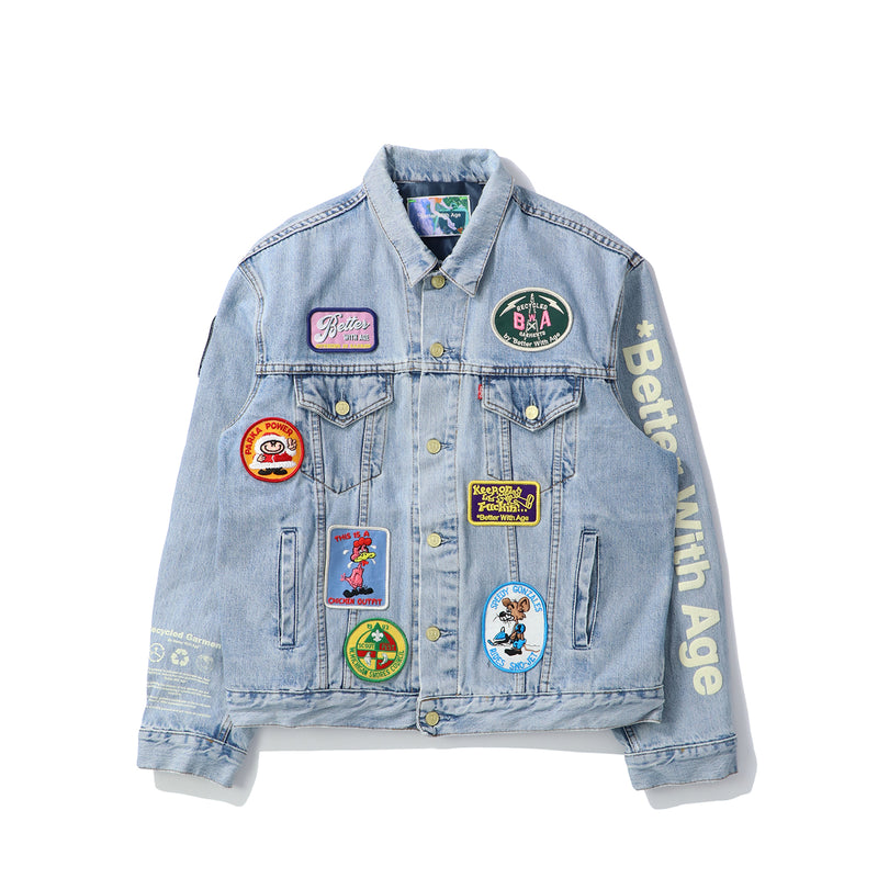 *Better With Age(ベターウィズエイジ)｜Charlatan Reversible Denim Baseball Jacket (シャーラタンリヴァーシブルデニムベイスボールジャケット)｜【公式通販 UNION TOKYO】｜ユニオントーキョー