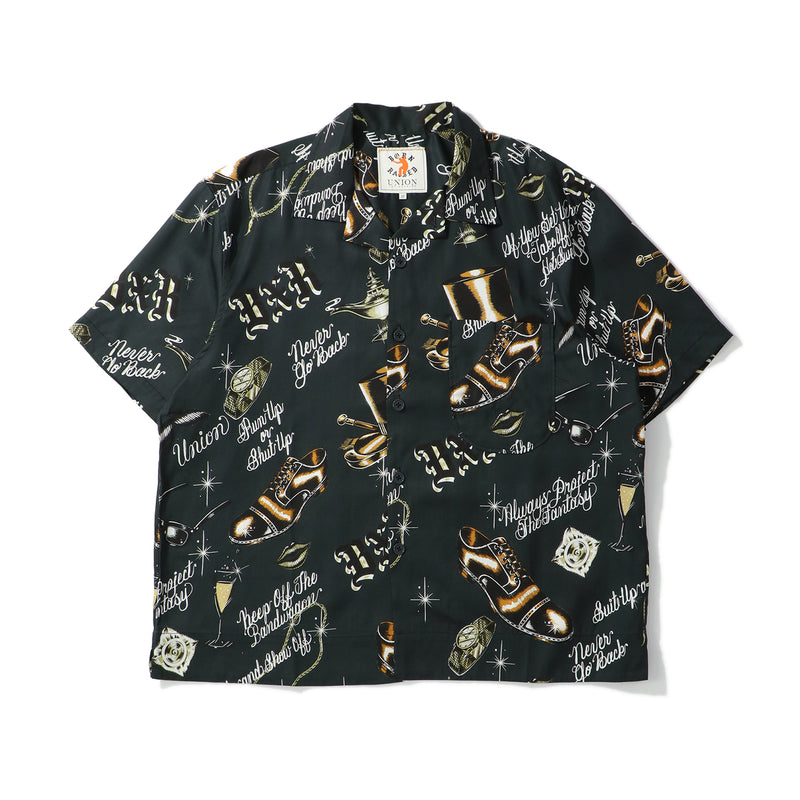 BORN X RAISED(ボーンレイズド)｜BORN x RAISED + UNION GENTS OF DESIRE BUTTON UP SHIRT(ボーンアンドレイズド ユニオンジェンツオブデザイヤーボタンアップシャツ)｜【公式通販 UNION TOKYO】｜ユニオントーキョー