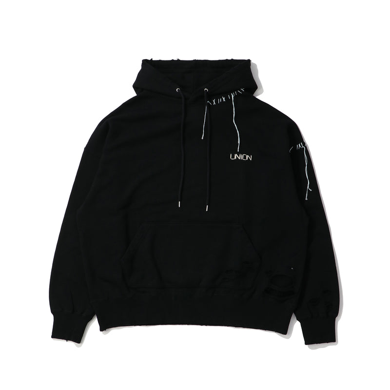 DISCOVERED(ディスカヴァード)｜UNION LOOPING DAMAGE HOODY(ユニオンルーピングダメイジフーディ)｜【公式通販 UNION TOKYO】｜ユニオントーキョー