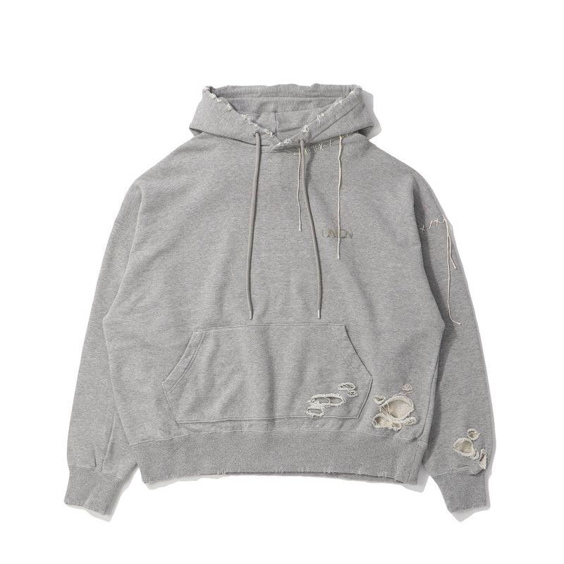 DISCOVERED(ディスカヴァード)｜UNION LOOPING DAMAGE HOODY(ユニオンルーピングダメイジフーディ)｜【公式通販 UNION TOKYO】｜ユニオントーキョー