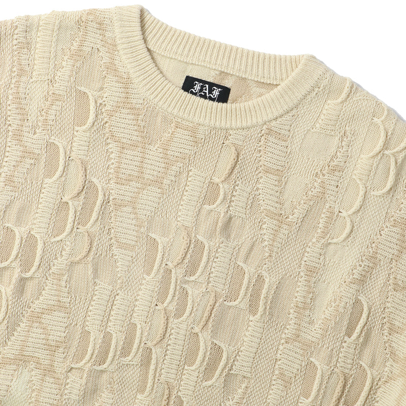 FAF(エフエーエフ)｜3D KNIT CREWNECK(3Dニットクルーネック)｜【公式通販 UNION TOKYO】｜ユニオントーキョー