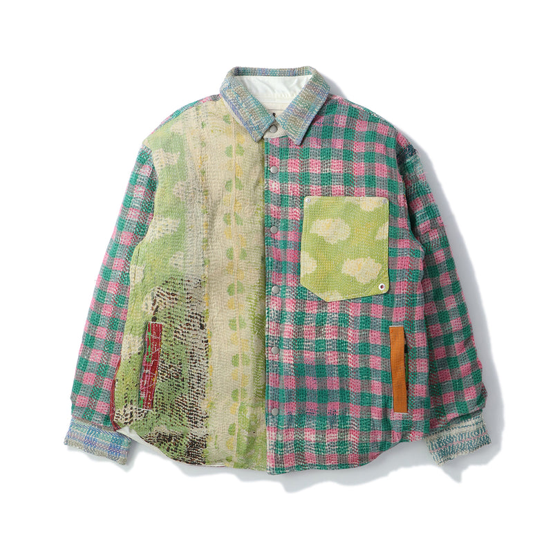 FAF(エフエーエフ)｜VINTAGE KANTHA QUILT DOWN SHIRTS(ヴィンテージカンタキルトダウンシャツ)｜【公式通販 UNION TOKYO】｜ユニオントーキョー