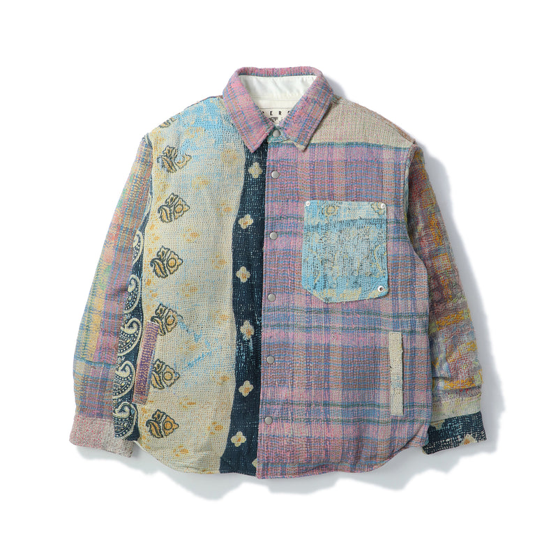 FAF(エフエーエフ)｜VINTAGE KANTHA QUILT DOWN SHIRTS(ヴィンテージカンタキルトダウンシャツ)｜【公式通販 UNION TOKYO】｜ユニオントーキョー