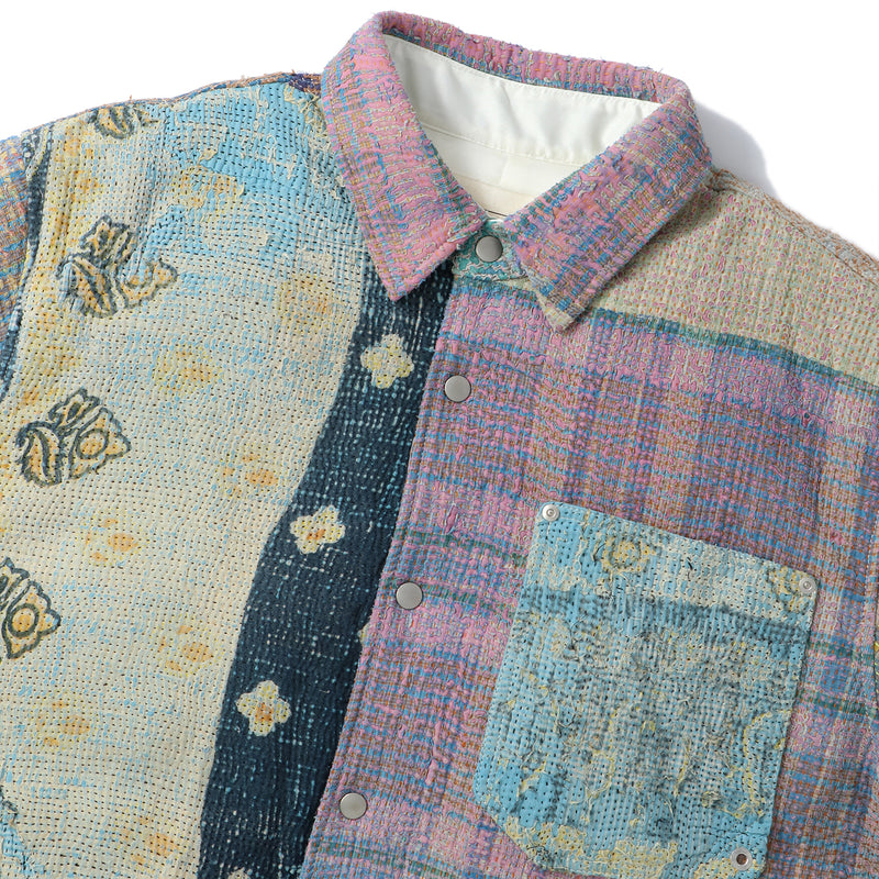 FAF(エフエーエフ)｜VINTAGE KANTHA QUILT DOWN SHIRTS(ヴィンテージカンタキルトダウンシャツ)｜【公式通販 UNION TOKYO】｜ユニオントーキョー