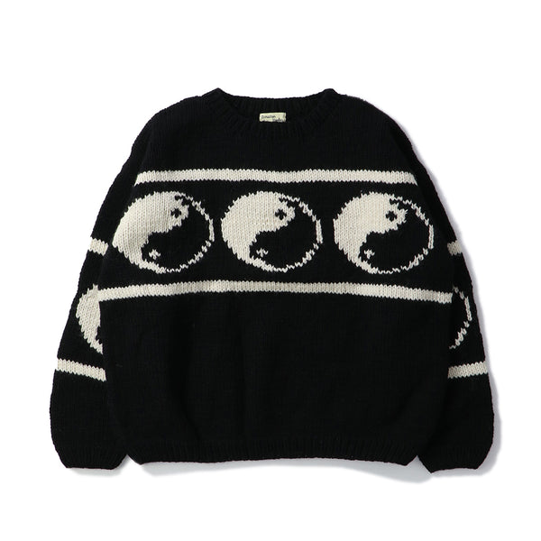 MacMahon Knitting Mills(マクマホン ニッティング ミルズ)｜Crew Neck Knit-Line Yin&Yang(クルーネックニットラインインヤン)｜【公式通販 UNION TOKYO】｜ユニオントーキョー