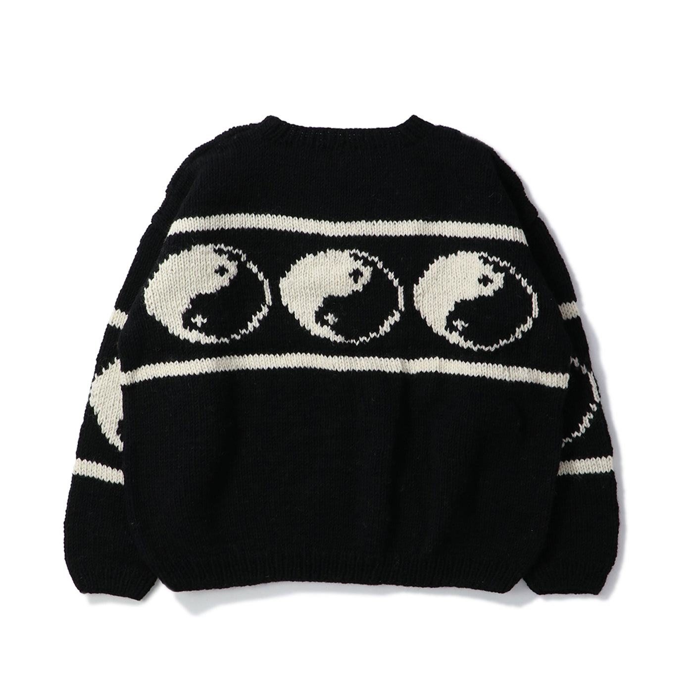 MacMahon Knitting Mills(マクマホン ニッティング ミルズ)｜Crew Neck Knit-Line  Yin&Yang(クルーネックニットラインインヤン)｜【公式通販 UNION TOKYO】｜ユニオントーキョー