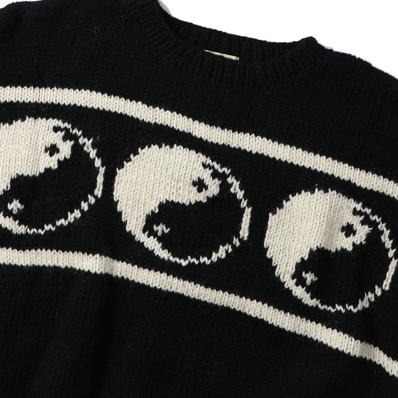 MacMahon Knitting Mills(マクマホン ニッティング ミルズ)｜Crew Neck Knit-Line Yin&Yang(クルーネックニットラインインヤン)｜【公式通販 UNION TOKYO】｜ユニオントーキョー