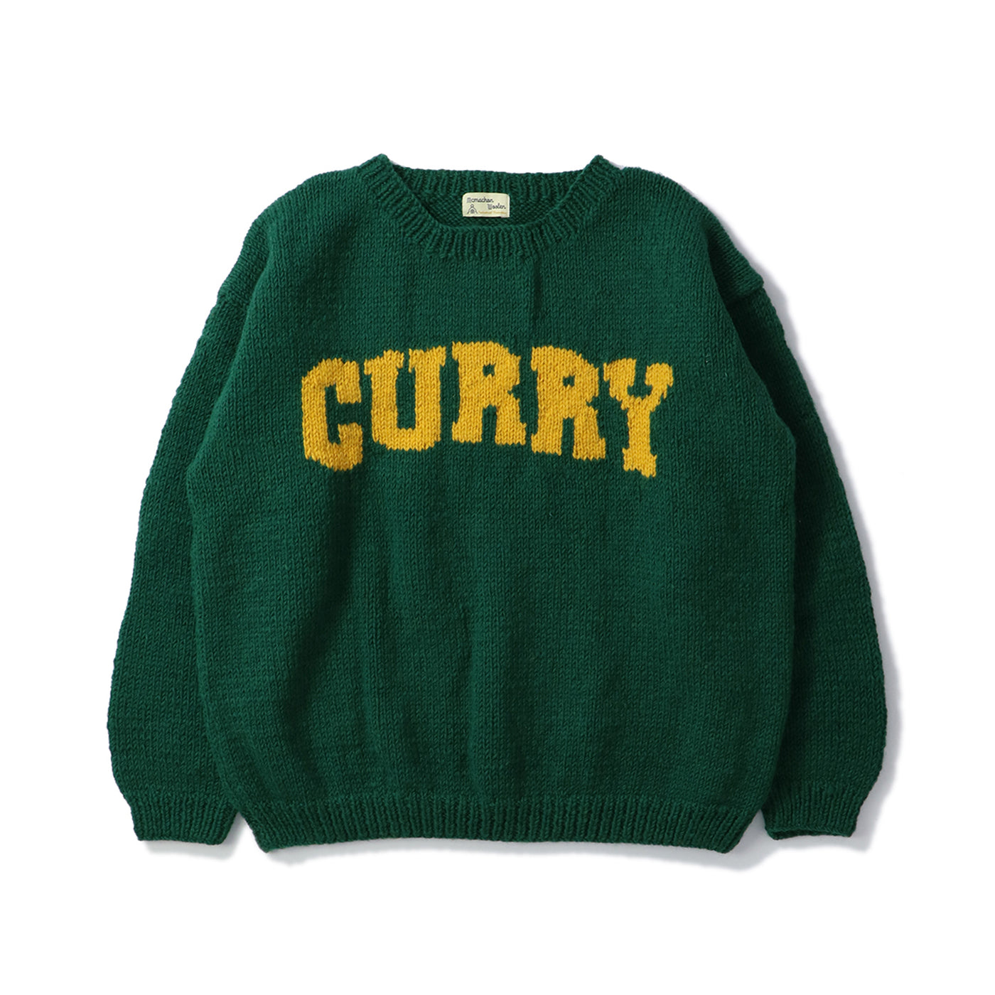 MacMahon Knitting Mills(マクマホン ニッティング ミルズ)｜Crew Neck Knit-GREEN CURRY(クルーネック ニットグリーンカリー)｜【公式通販 UNION TOKYO】｜ユニオントーキョー