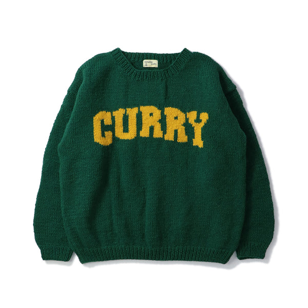 MacMahon Knitting Mills(マクマホン ニッティング ミルズ)｜Crew Neck Knit-GREEN CURRY(クルーネックニットグリーンカリー)｜【公式通販 UNION TOKYO】｜ユニオントーキョー