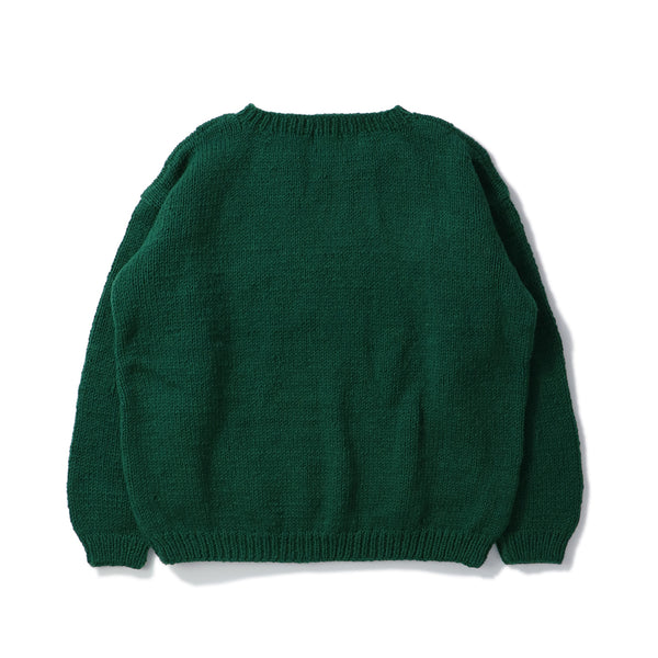 MacMahon Knitting Mills(マクマホン ニッティング ミルズ)｜Crew Neck Knit-GREEN CURRY(クルーネックニットグリーンカリー)｜【公式通販 UNION TOKYO】｜ユニオントーキョー