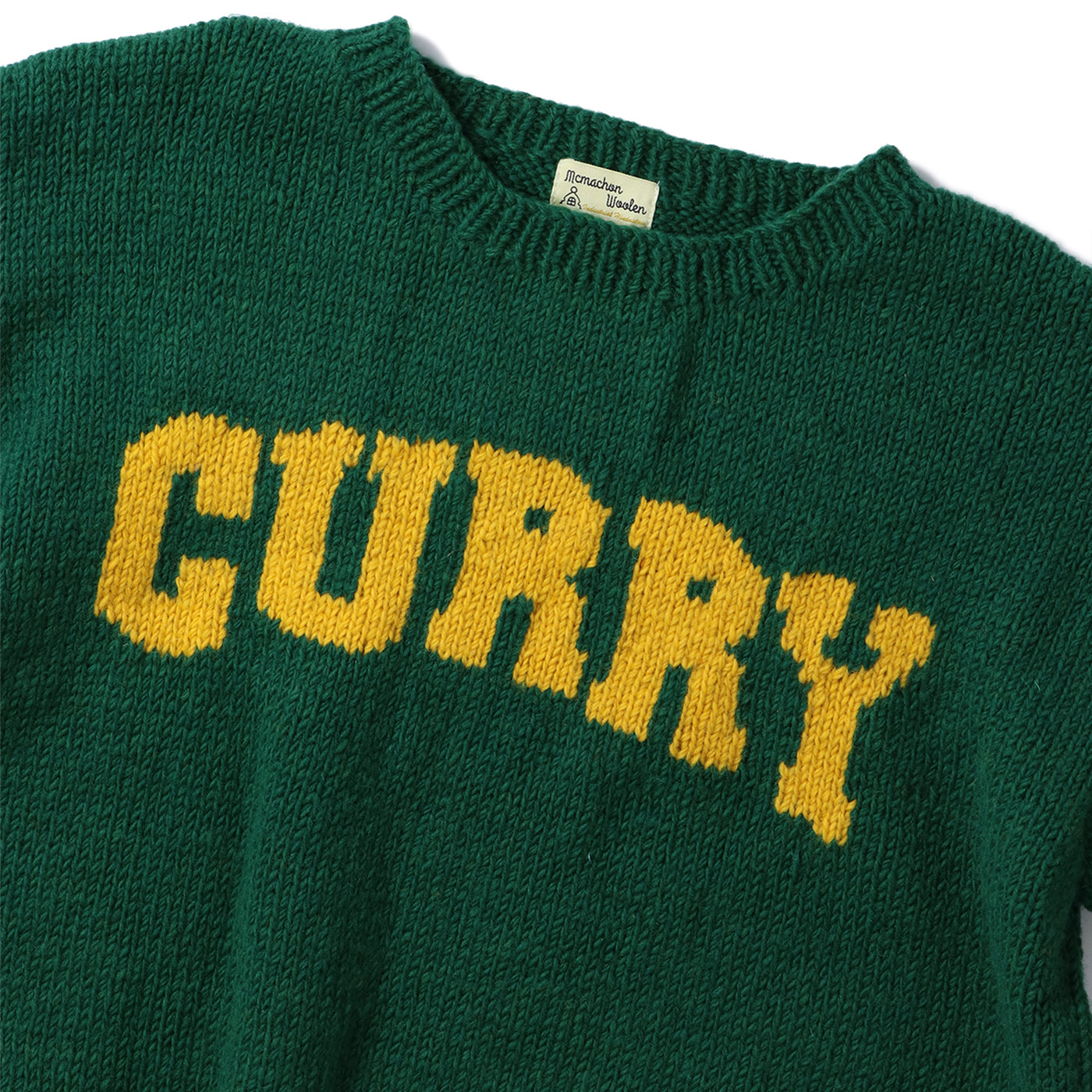 MacMahon Knitting Mills(マクマホン ニッティング ミルズ)｜Crew Neck Knit-GREEN CURRY(クルーネック ニットグリーンカリー)｜【公式通販 UNION TOKYO】｜ユニオントーキョー