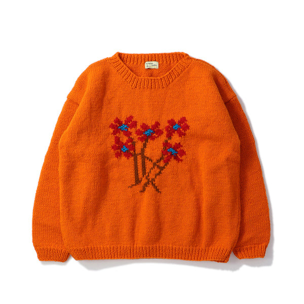 MacMahon Knitting Mills(マクマホン ニッティング ミルズ)｜Crew Neck Knit-5Flowers(クルーネックニット5フラワーズ)｜【公式通販 UNION TOKYO】｜ユニオントーキョー