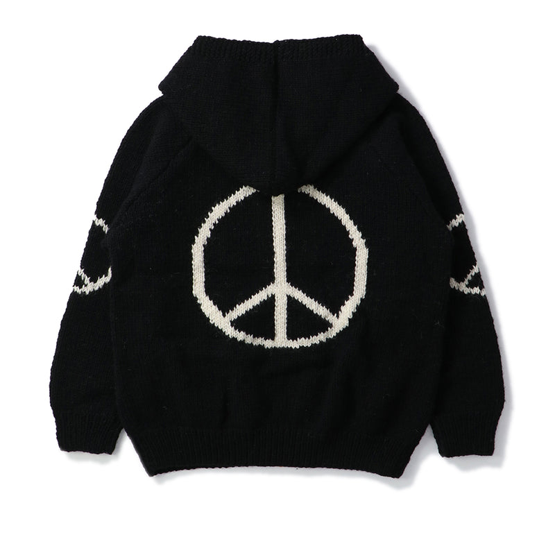 MacMahon Knitting Mills(マクマホン ニッティング ミルズ)｜Peace Sign Zip Parka UNION(ピースサインジップパーカユニオン)｜【公式通販 UNION TOKYO】｜ユニオントーキョー