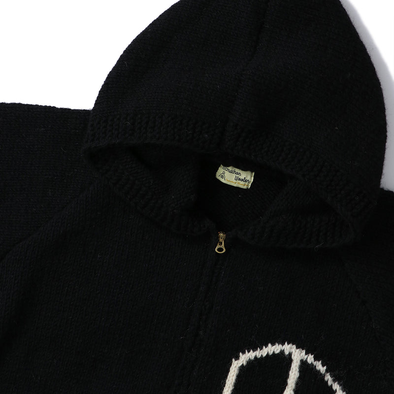 MacMahon Knitting Mills(マクマホン ニッティング ミルズ)｜Peace Sign Zip Parka UNION(ピースサインジップパーカユニオン)｜【公式通販 UNION TOKYO】｜ユニオントーキョー