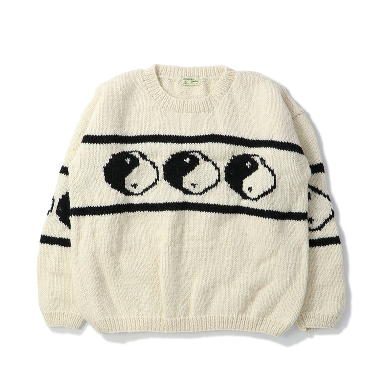 MacMahon Knitting Mills(マクマホン ニッティング ミルズ)｜Crew Neck Knit-Line  Yin&Yang(クルーネックニット