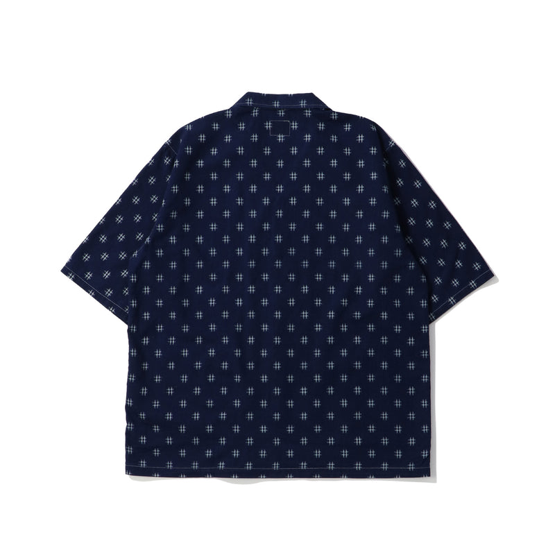 NEEDLES(ニードルズ)｜Cabana Shirt - 6oz Printed Indigo Kasuri(カバナシャツ6オンスプリンテッドインディゴカスリ)｜【公式通販 UNION TOKYO】｜ユニオントーキョー