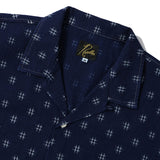 NEEDLES(ニードルズ)｜Cabana Shirt - 6oz Printed Indigo Kasuri(カバナシャツ6オンスプリンテッドインディゴカスリ)｜【公式通販 UNION TOKYO】｜ユニオントーキョー