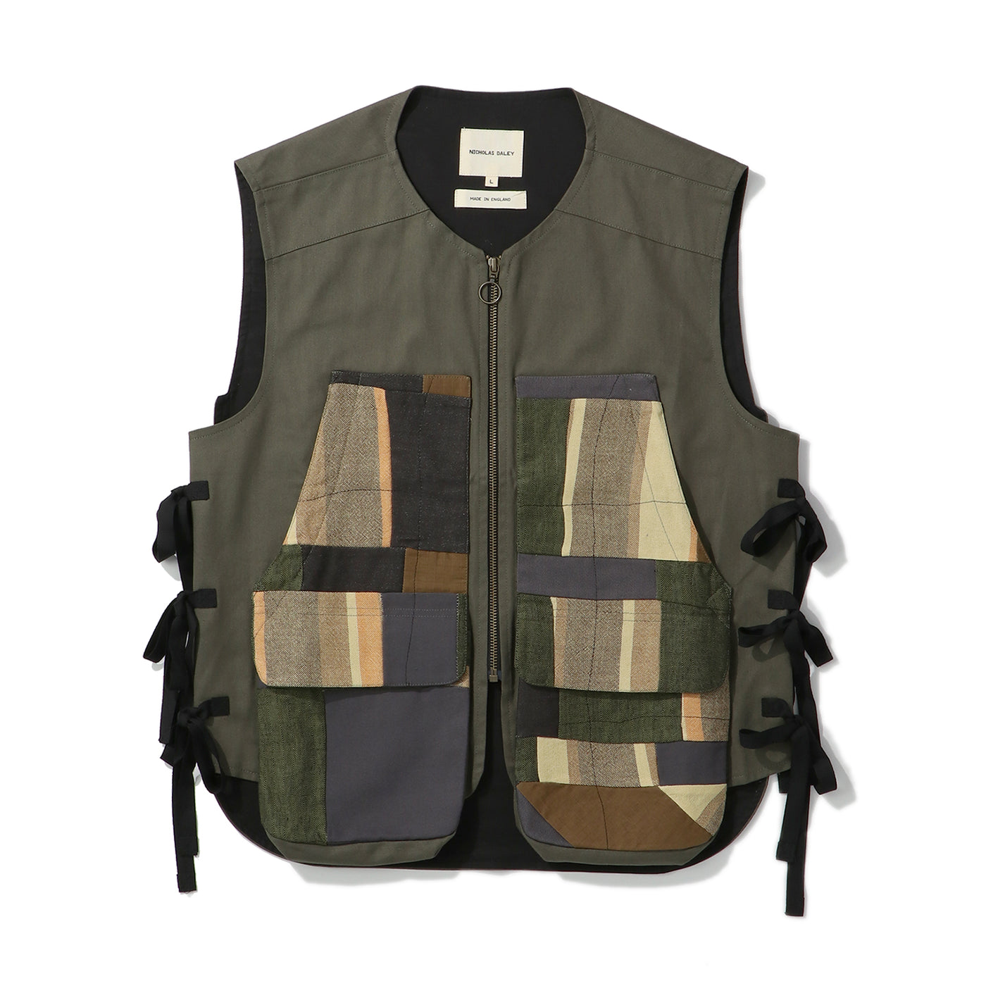 NICHOLAS DALEY(ニコラスデイリー)｜PATCHWORK UTILITY  WAISTCOAT(パッチワークユーティレィティーウエストコート)｜【公式通販 UNION TOKYO】｜ユニオントーキョー