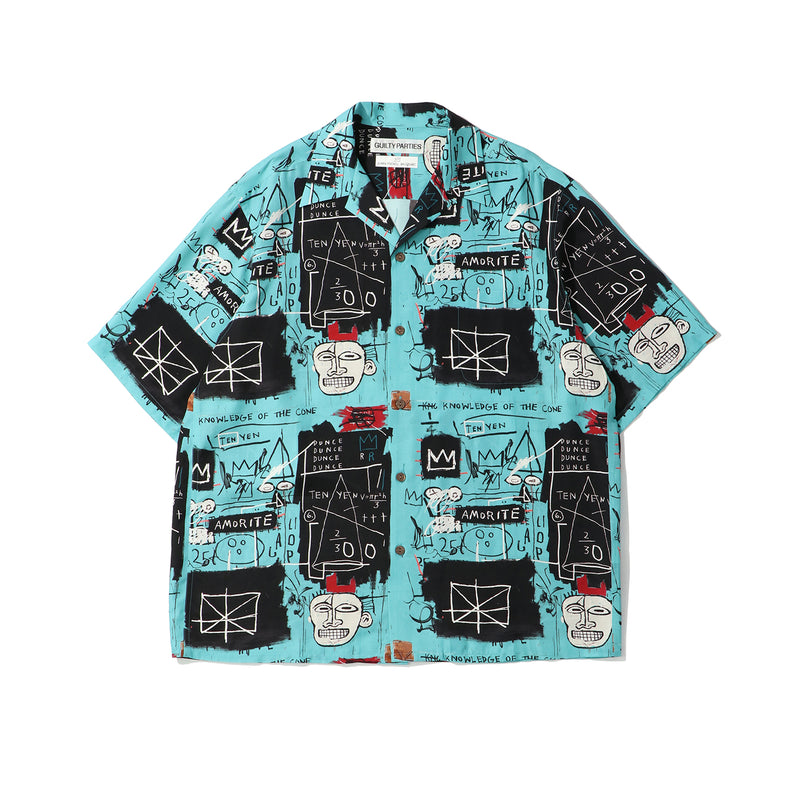 WACKO MARIA(ワコマリア)｜JEAN-MICHEL BASQUIAT / S/S HAWAIIAN SHIRT ( TYPE-2 )(ジャンミシェルバスキアSSハワイアンシャツ　タイプ2)｜【公式通販 UNION TOKYO】｜ユニオントーキョー