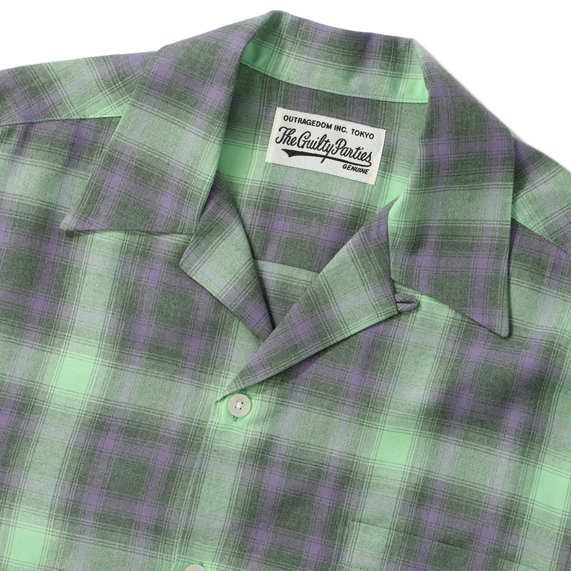 WACKO MARIA(ワコマリア)｜OMBRE CHECK OPEN COLLAR SHIRT L/S ( TYPE-2 )(オンブレチェック