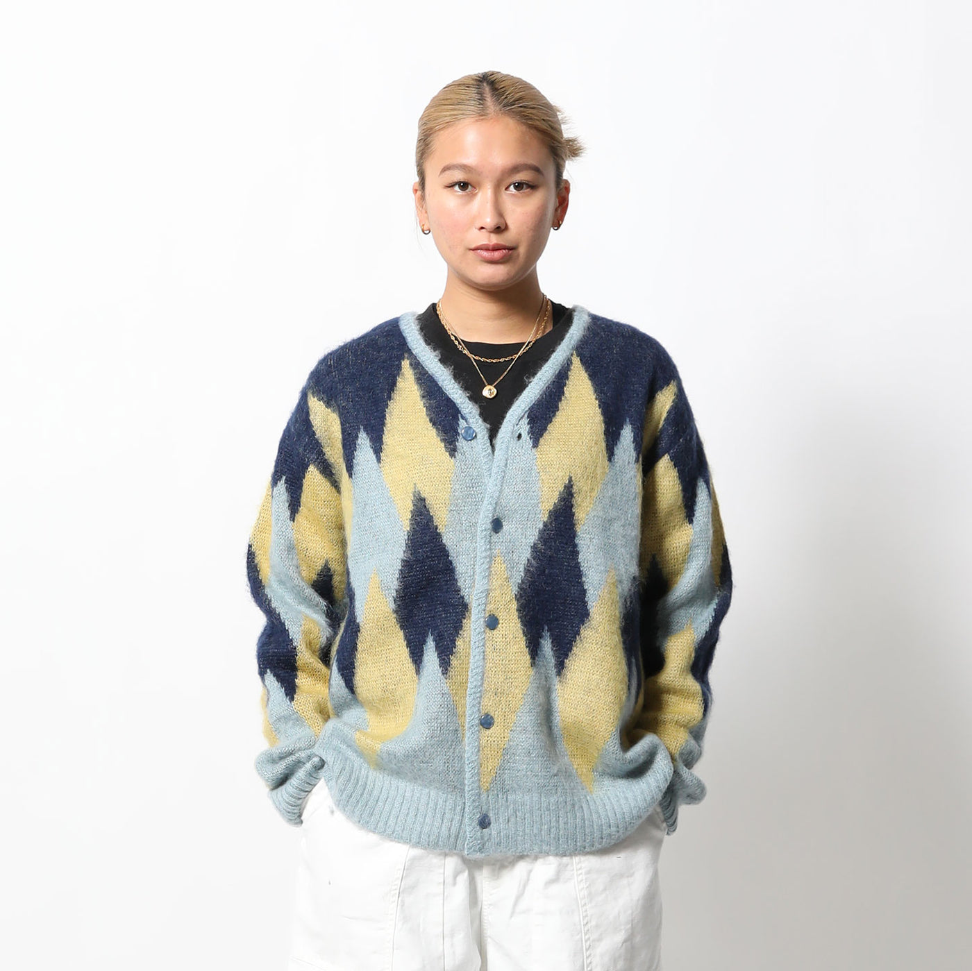 NEEDLES(ニードルズ)｜UNION x NEEDLES Mohair Cardigan - Diamond(ユニオンニードルズモヘアーカーディガン  ダイアモンド)｜【公式通販 UNION TOKYO】｜ユニオントーキョー