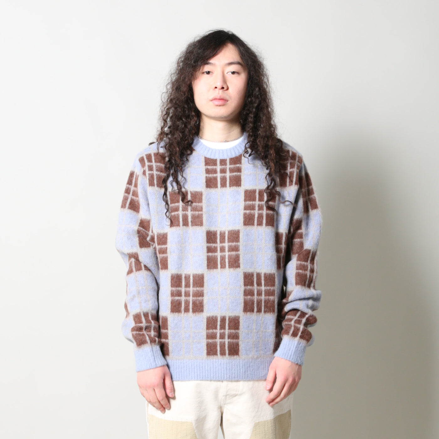 AWAKE NY(アウェイクニューヨーク)｜CHECKERED MOHAIR SWEATER(チェッカードモヘアセーター)｜【公式通販 UNION  TOKYO】｜ユニオントーキョー