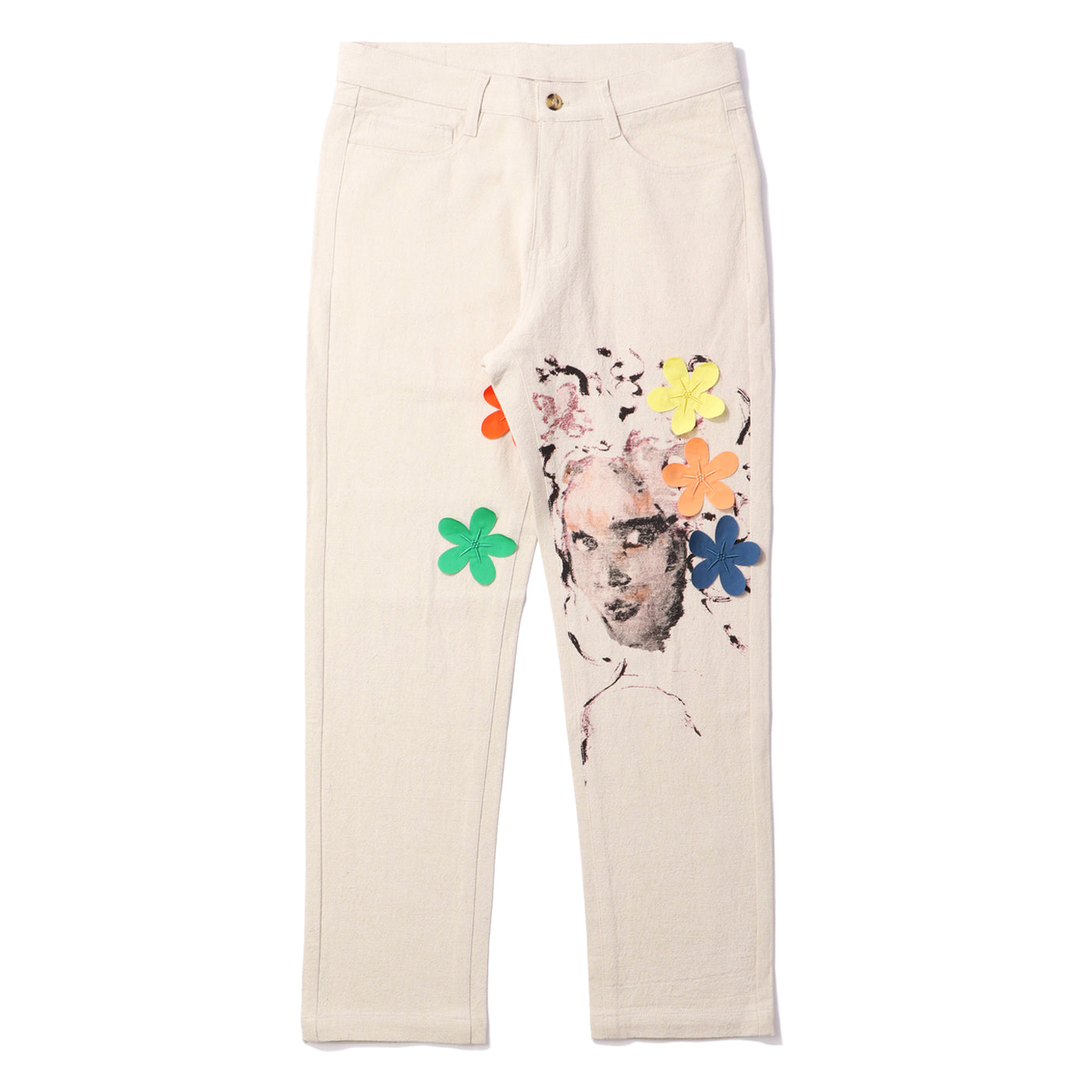 KidSuper(キッドスーパー)｜FLOWERS FACE SUIT PANTS(フラワーズ フェイス スーツ パンツ)｜【公式通販 UNION  TOKYO】｜ユニオントーキョー