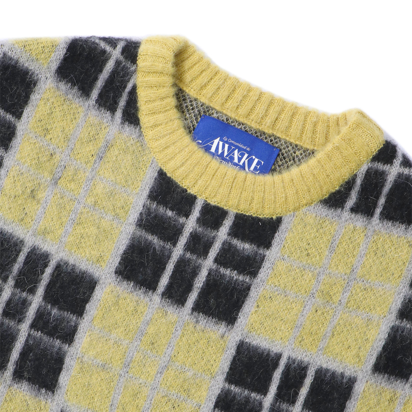 AWAKE NY(アウェイクニューヨーク)｜CHECKERED MOHAIR SWEATER(チェッカードモヘアセーター)｜【公式通販 UNION  TOKYO】｜ユニオントーキョー