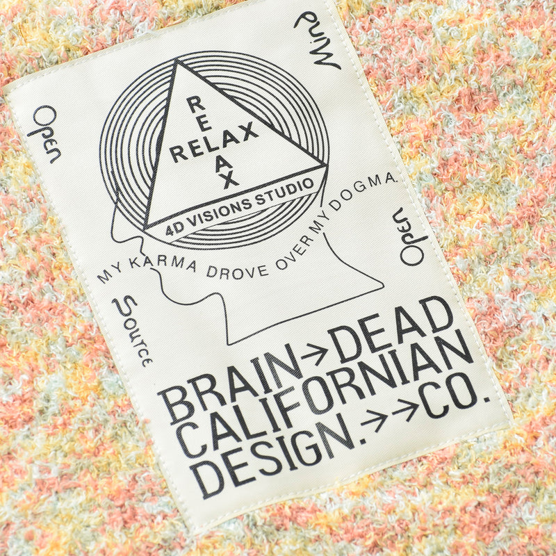 BRAIN DEAD(ブレインデッド)｜TEDDY FUR STRIPED VEST(テディファー