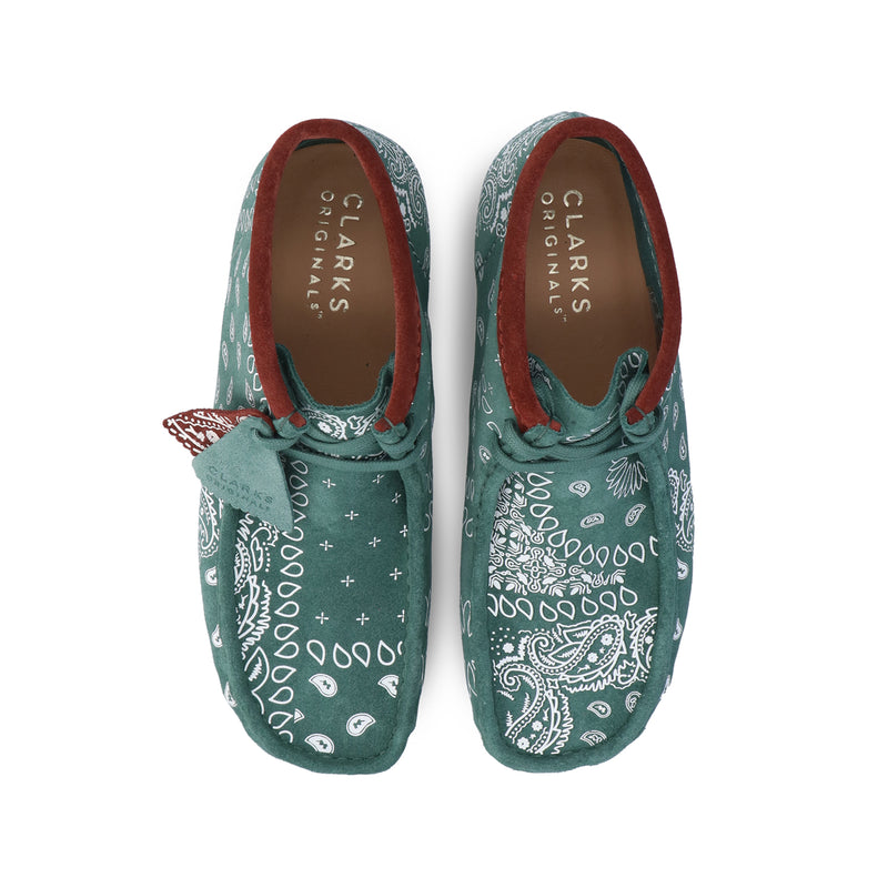 CLARKS(クラークス)｜Wallabee Boot Green Paisley(ワラビーブーツ